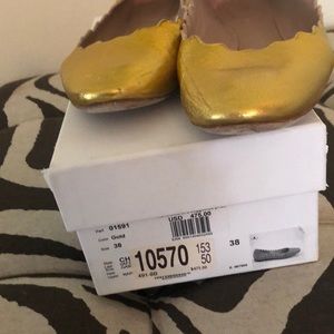 Gold Chloe shoes